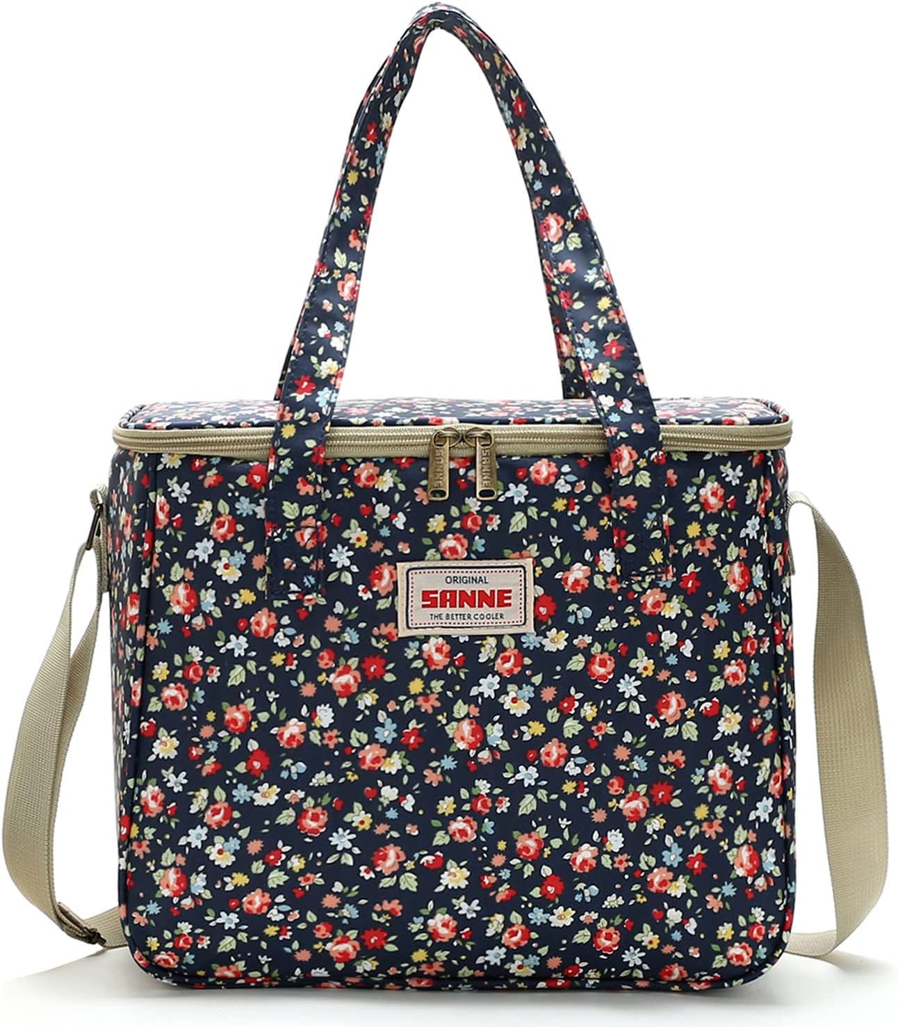Sanne 11L Insulated Lunch Bag Pink Floral ,Orange Floral, Navy Floral Sanne 11L Insulated Lunch Bag Pink Floral ,Orange Floral, Navy Floral